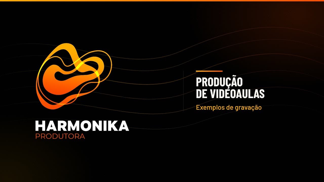 Videoaulas gravadas no estúdio Harmonika
